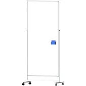 Ivol Verrijdbare scheidingswand whiteboard - Dubbelzijdig magnetisch - 200x