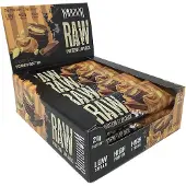 Warrior Raw Protein Flapjack - 12 haverrepen, elk 75 gram, smaak: chocolade en pindakaas