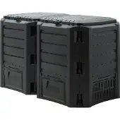 Deuba Compostbak Zwart 800L