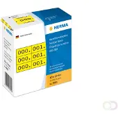 Herma Numeriek Etiketten 4801 Klevend Geel 10 x 22 mm 3000 Stuks