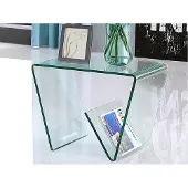 Vente-Unique.nl Bijzettafel ZENIA - Gehard glas