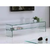 Vente-unique Tv-meubel STILEOS - 1 nis - Gehard glas