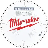 Milwaukee CIRKELZAAGBLAD HOUT 165 X 15.87 X 1.6 THIN KERF ATB 40T +18ø