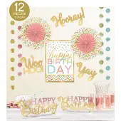 Image feestdecoratieset Confetti Fun 12-delig