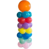 Folat Ballon pilaar kit voet icl base (wit, 120cm)