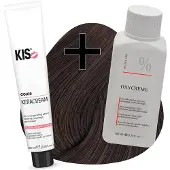 Kis haarverfset - 6H Donker hazelnoot blond - haarverf & waterstofperoxide