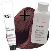 Kis haarverfset - 6RM Licht rood mahonie - haarverf & waterstofperoxide
