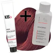 Kis haarverfset - 7RV Licht rood violet - haarverf & waterstofperoxide