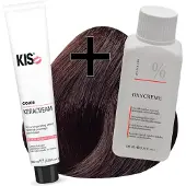 Kis haarverfset - 4RM Donker rood mahonie - haarverf & waterstofperoxide