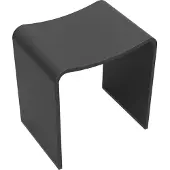 Wiesbaden Badkamer Kruk Solid Surface 40x30x42,5 cm Mat Zwart