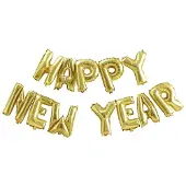 Ginger Ray Folieballon ‘Happy New Year’ - Goud