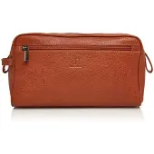 DR Amsterdam Leren Toilettas Icon Camel