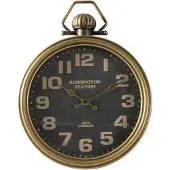 Countryfield Wandklok Robbin 8 X 32 X 42 Cm Staal Goud