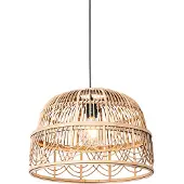 QAZQA Oosterse hanglamp rotan 49 cm - Michelle