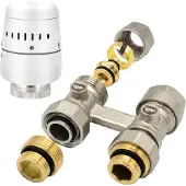 SaniGoods H-blok vloer met thermostatische kop M30