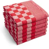Byrklund Theedoek Clean & Tidy Rood (Set van 6)