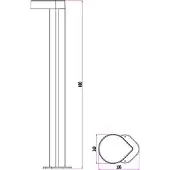 LumenXL Industriële buiten vloerlamp Ferris - antraciet