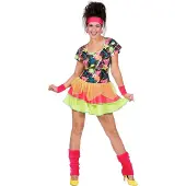 Wilbers Rockin the 80's - 100% Polyester - Retro kleding | Maat 34