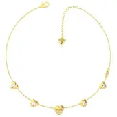 GUESS Damen-Kette Edelstahl Swarovski-Kristall One Size Goud 32015812