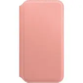 Apple iPhone X Leather Folio Book Case Zachtroze