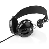 Nedis Bedrade On-ear Koptelefoon | 3,5 mm | Kabellengte: 1.10 m | Zwart