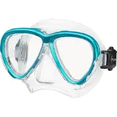 Tusa Intega - Premium snorkelmasker & duikbril van hypoallergeen siliconen met breed gezichtsveld en 3D SYNQ pasvorm - Transparant/Ocean Green - M2004 OG
