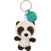 Nici Sleutelhanger Alles Gute Junior 7 Cm Pluche Zwart/turquoise