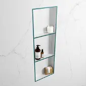 Mondiaz Easy nis 90x30x8cm 3 vakken smag/talc