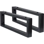 Differnz Ophangbeugel 2.5x44x15 cm zwart set 2 stuks