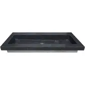 Mueller Viggo hardstenen meubelwastafel 120x46x5cm zonder kraangaten