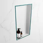 Mondiaz easy nis 59,5x29,5 cm in solid surface kleur smag | talc. 1 vak geschikt voor in- of opbouw