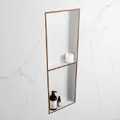 Mondiaz EASY Nis 149,5x29,5cm in solid surface kleur Rust | Talc. 2 vakken geschikt voor in- of opbouw