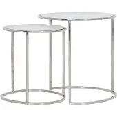 Light & Living bijzettafel duarte Ø50x52cm - set van 2