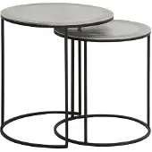 Light & Living bijzettafel talca Ø49x52cm - set van 2
