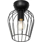 QAZQA Moderne plafondlamp zwart draad - Palica