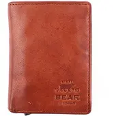 Bear design RFID Creditcardhouder - Cognac