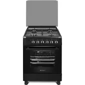 Wiggo WO-E609R(BB) - Gasfornuis - 4 Gasbranders - Zwart