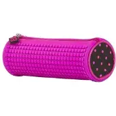 PIXIE CREW etui met siliconen paneel en pixels 20 cm fuchsia