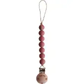 Mushie siliconen speenkoord | Redwood | speenketting | pacifier clip |