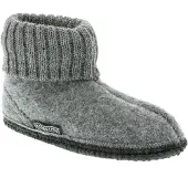 Bergstein Cozy pantoffel Grijs Jongens/Meisjes Wol Effen - maat 27