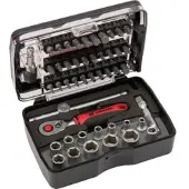 KRAMP Dopsleutelset Mini 1/4 45-delig