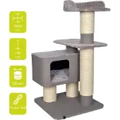 Ebi Krabpaal Vece - Kat krabpaal - EBI - Beige - Polyester - 431/464083