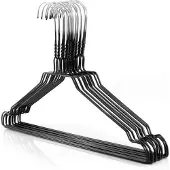 Home & Garden 50 stuks / Kledinghanger / Draadhanger / Stomerijhanger / Zwart