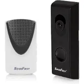 SecuFirst DID701BB Slimme Video deurbel met camera met draadloze gong Zwart - 1080P - Kingston 32GB opslag