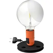Flos Design tafellamp Lampadina, geel / oranje, Woon-/ Eetkamer, Aluminium, Design, tafellamp