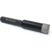 Ivana Diamanttegelboor Zwart 6-Kant 14.0mm