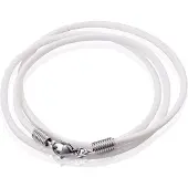 LGT JWLS LGT Jewels waxkoord ketting Wit - 2.5mm-55cm