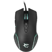 White Shark GM-5003 AZARAH, Symmetrisch, Optisch, USB Type-A, 6400 DPI, Zwart