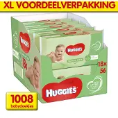 Huggies billendoekjes - Natural Care - 10 x 56 stuks - 560 doekjes - billendoekjes met Aloe Vera - Voordeelverpakking