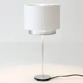 Holländer Tafellamp Mattia, chroom / zilver, Woon-/ Eetkamer, metaal, Design, Tafellamp